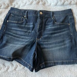 White House Black Market Dark Blue Denim Shorts